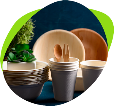We focus on compostable packaging with our restaurant partners